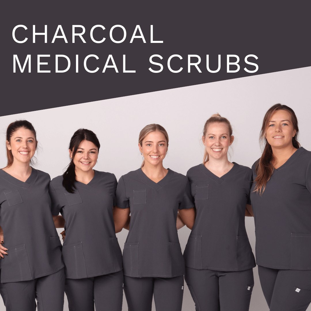 Women's Charcoal Gray Scrubs