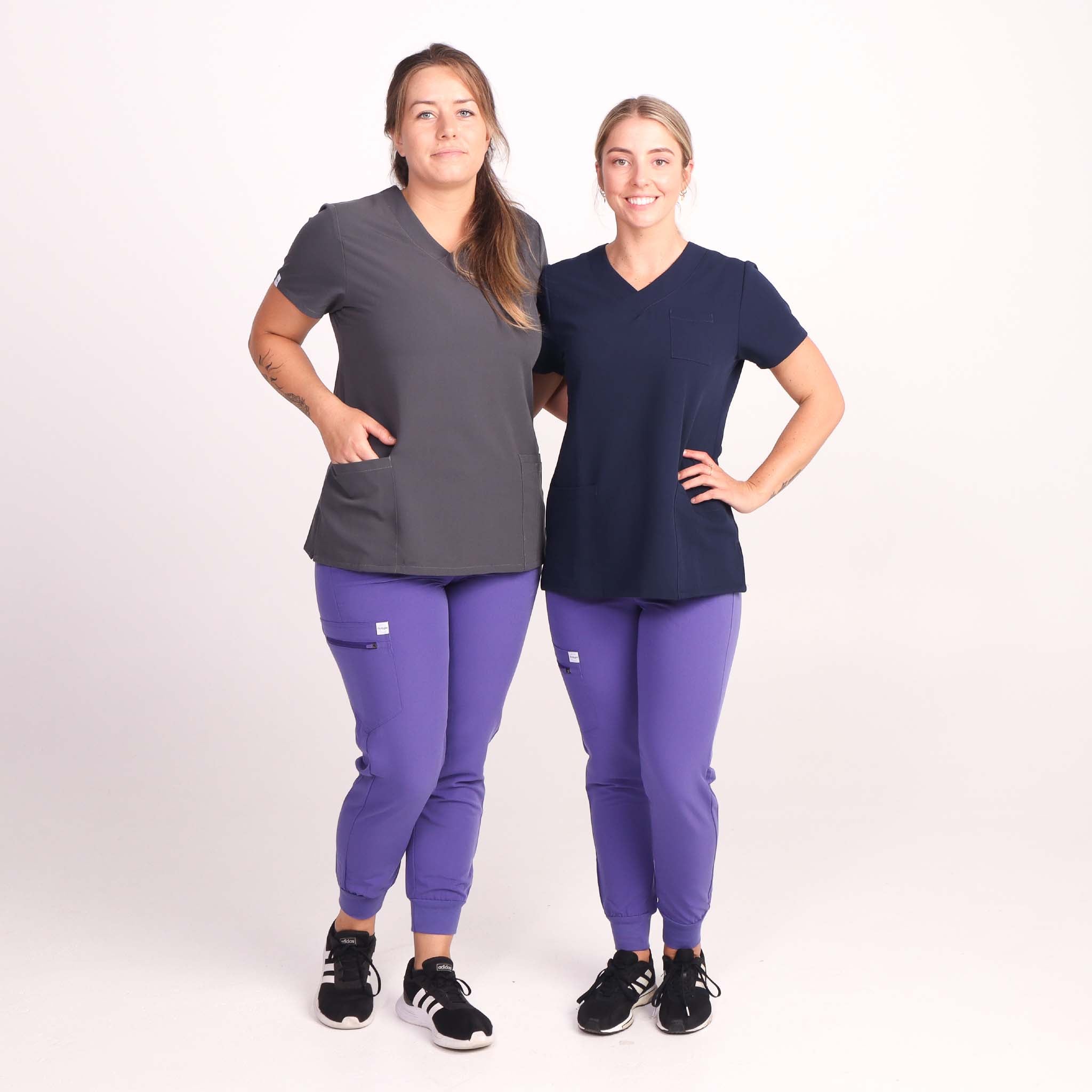 The Hatton - Purple Jogger Medical Scrub Pants for Women