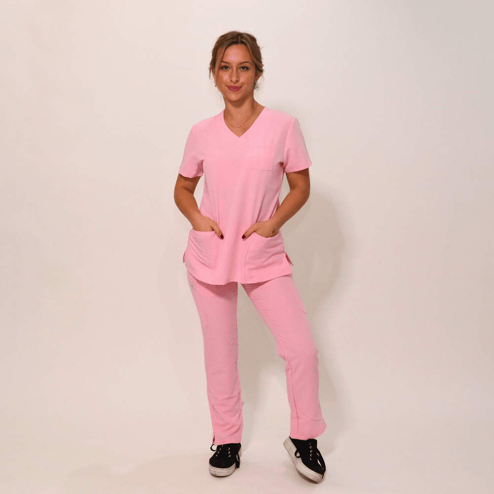 
                      
                        Comfort Fit Pink Medical Scrub Top
                      
                    