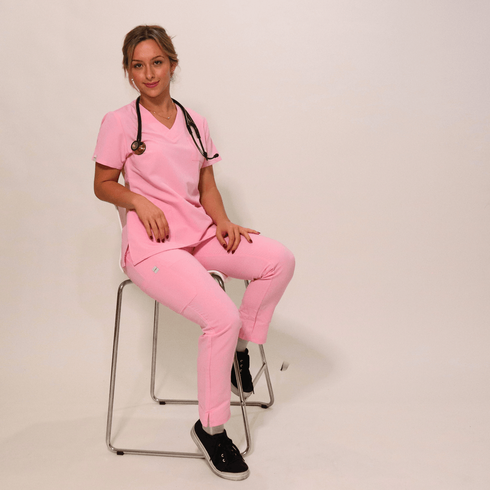 
                      
                        Comfort Fit Pink Medical Scrub Top
                      
                    