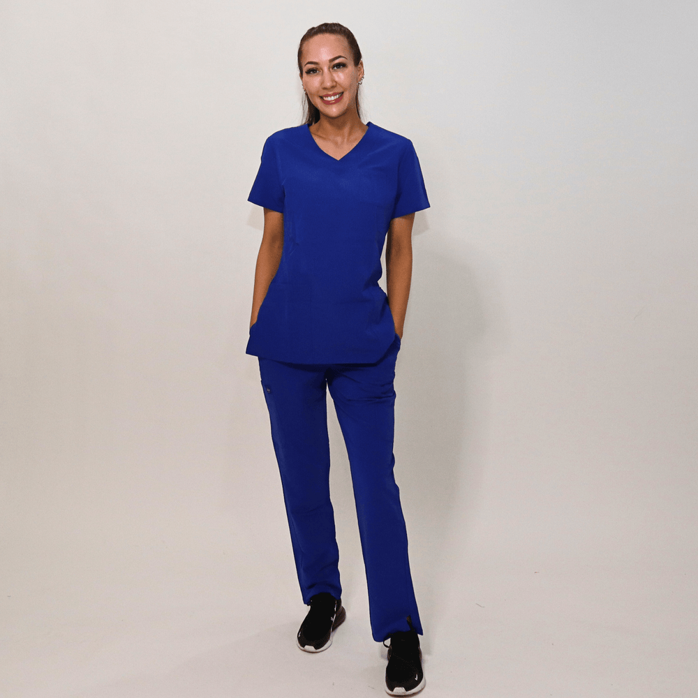 
                      
                        Comfort Fit Royal Blue Medical Scrub Top
                      
                    