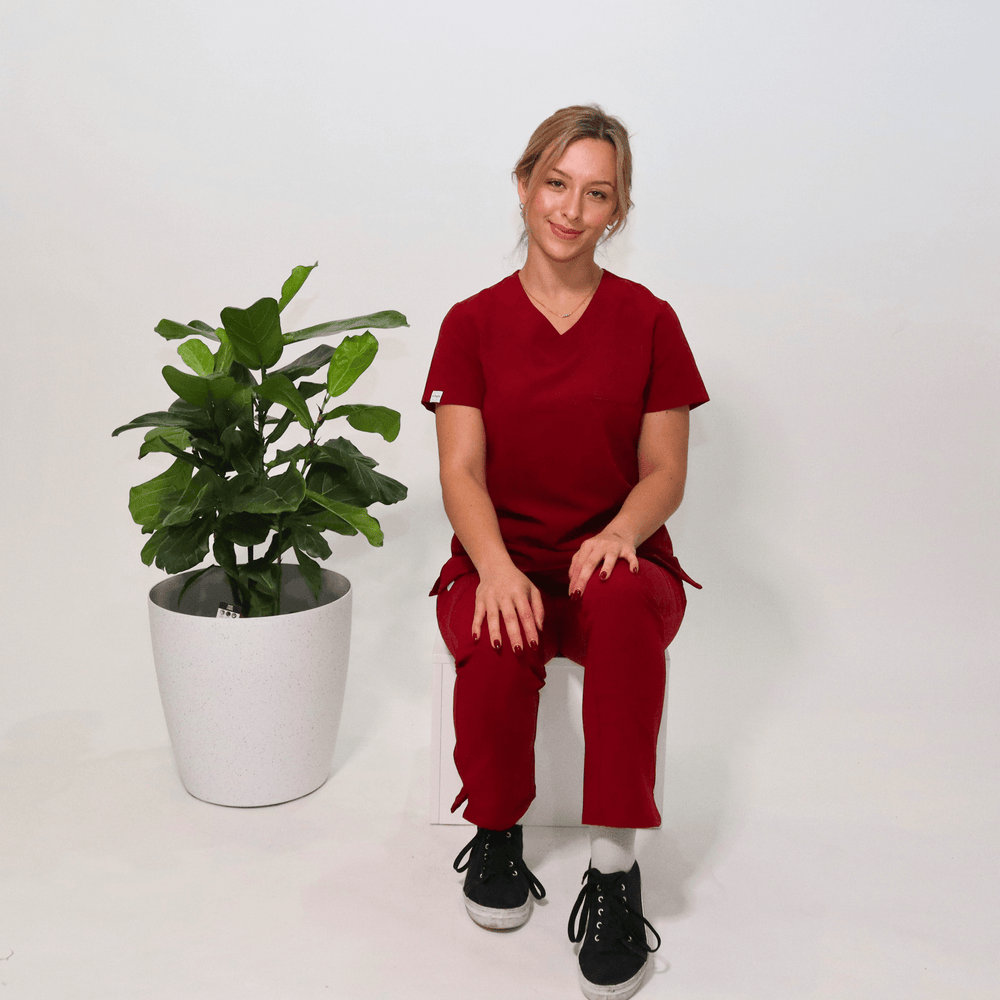 
                      
                        Comfort Fit Burgundy Medical Scrub Pant
                      
                    