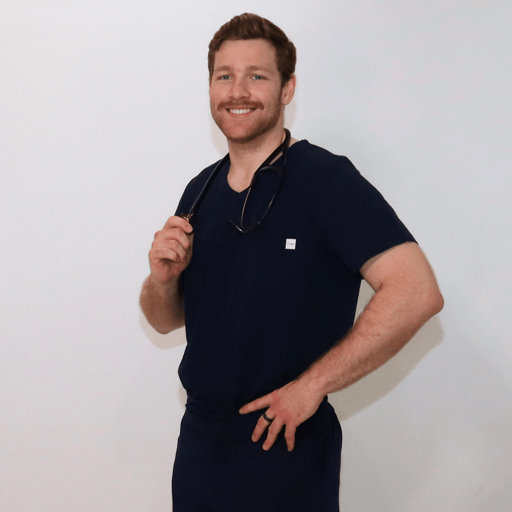 
                      
                        Men's Comfort Fit Navy Medical Scrub Top
                      
                    