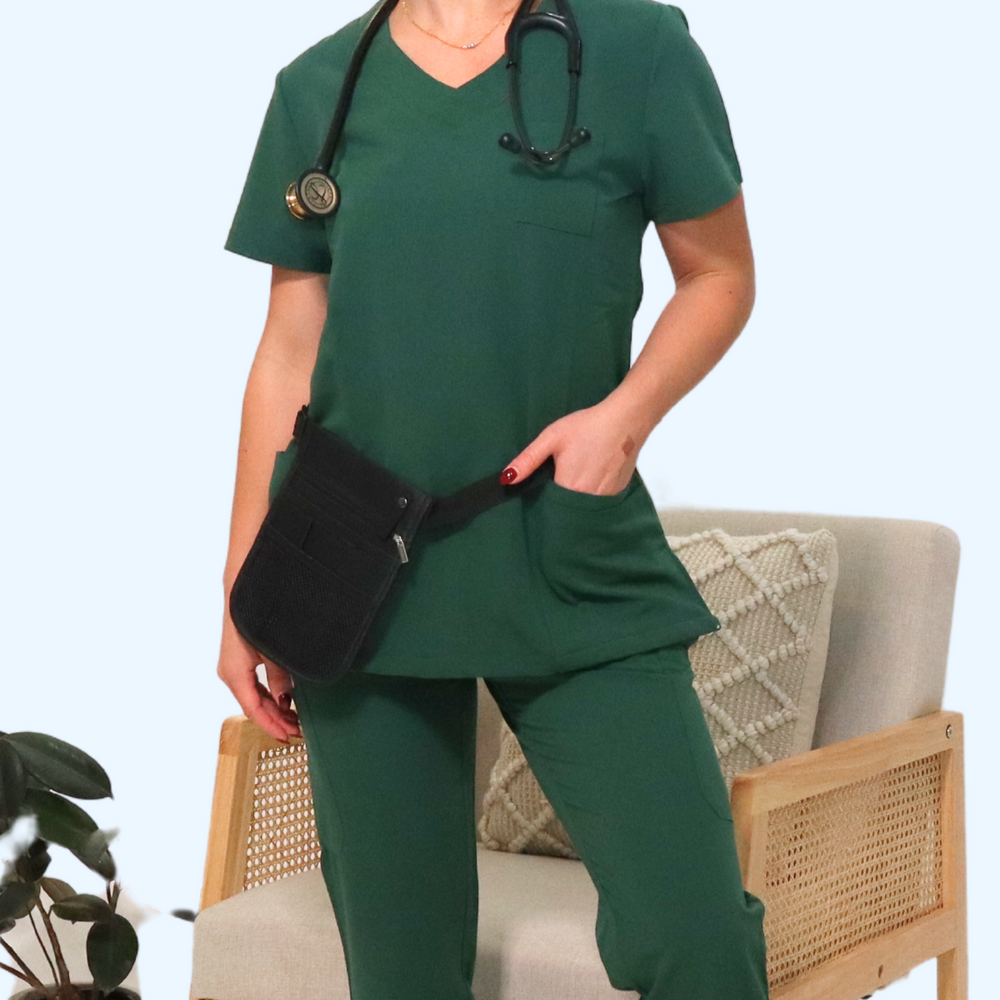 
                      
                        Comfort Fit Hunter Green Medical Scrub Pant
                      
                    