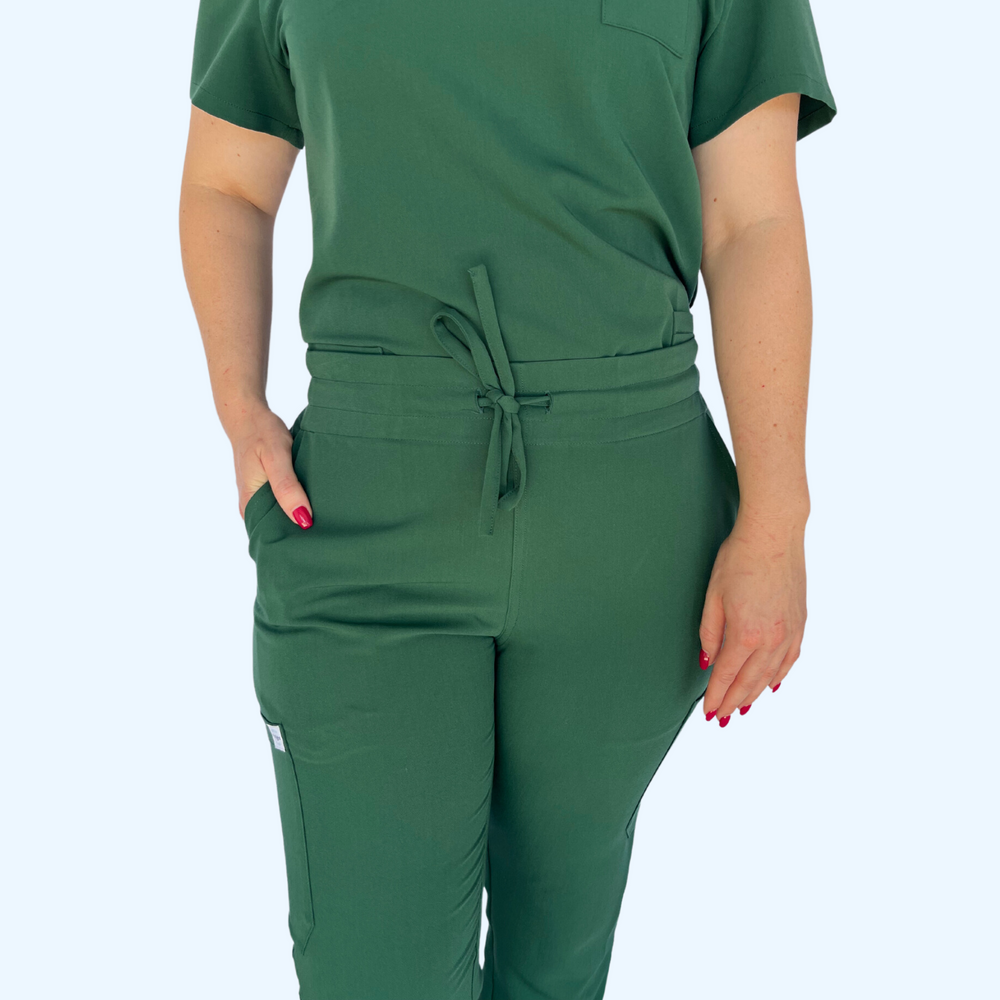 
                      
                        Comfort Fit Hunter Green Medical Scrub Top
                      
                    