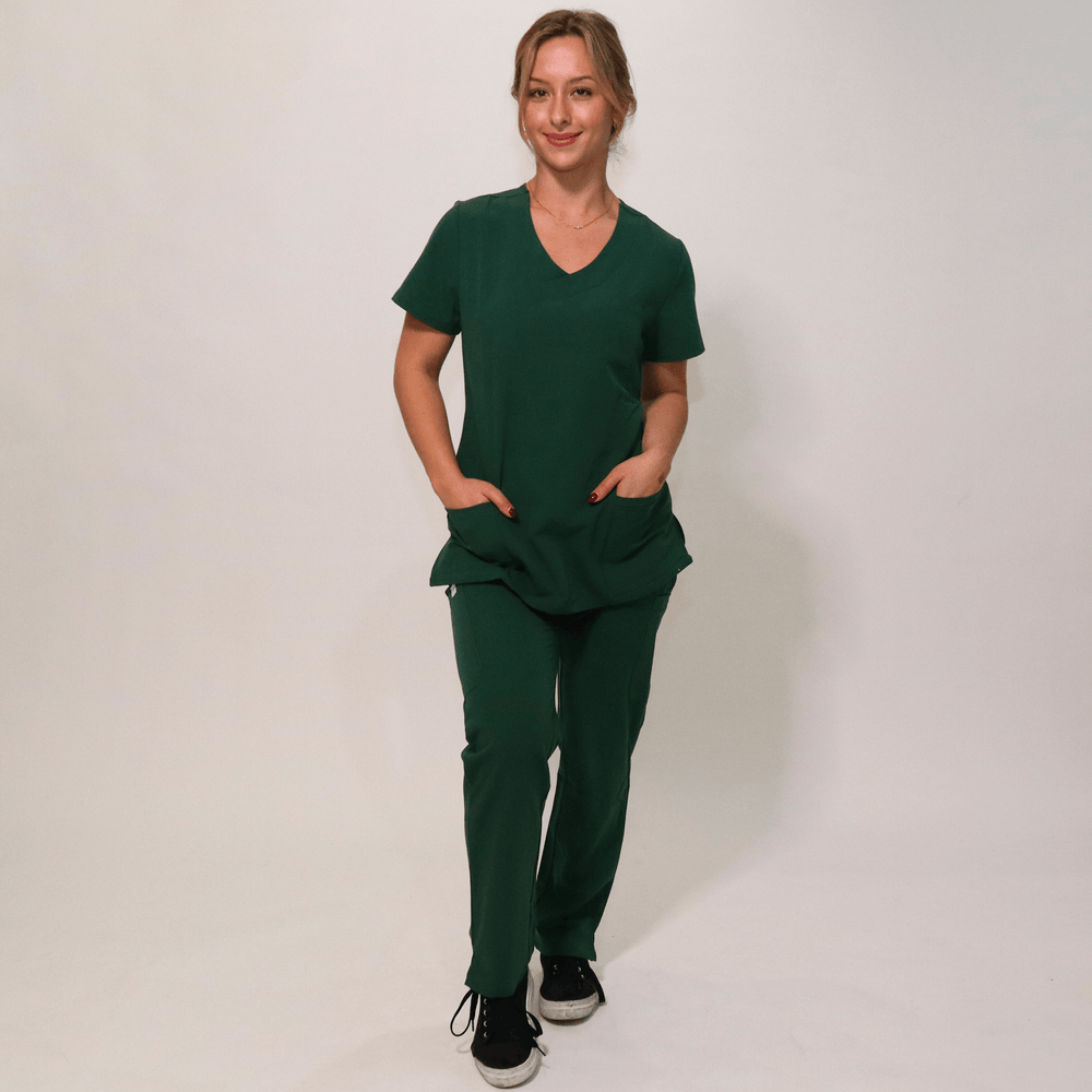 
                      
                        Comfort Fit Hunter Green Medical Scrub Pant
                      
                    