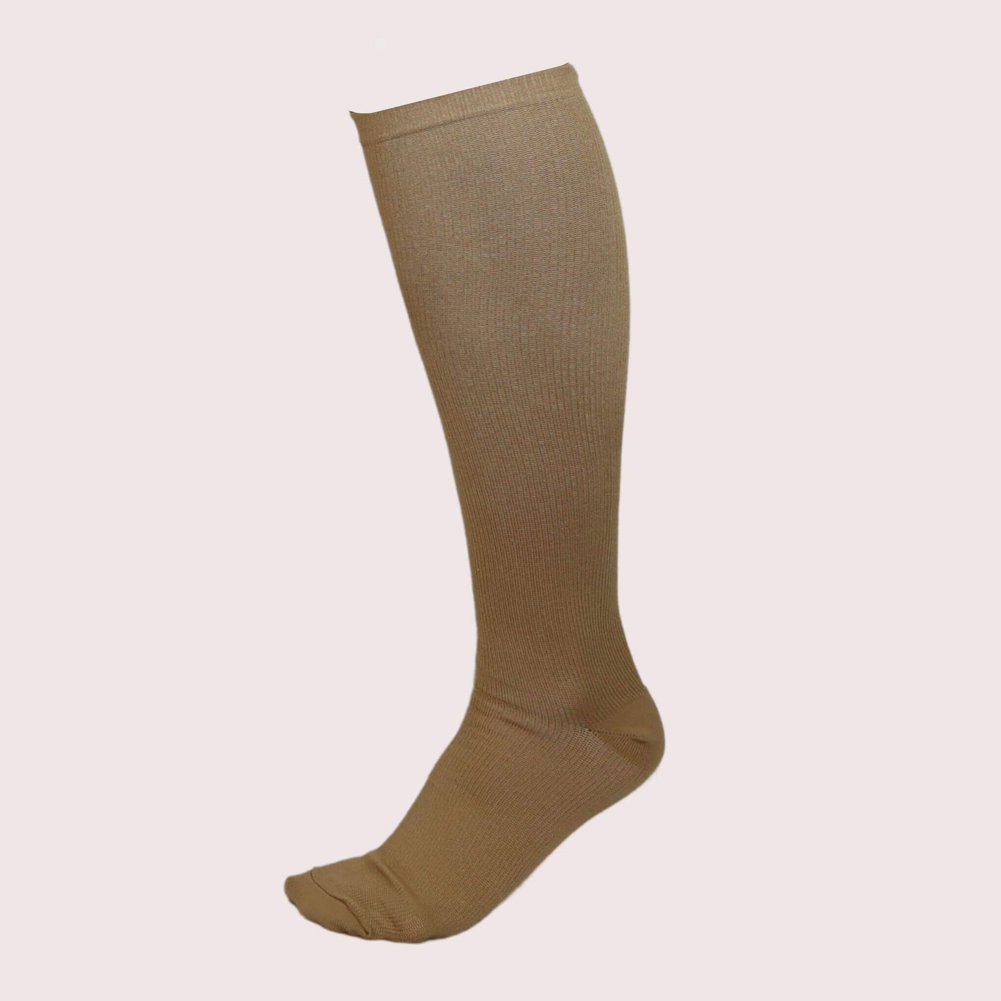 Beige Compression Socks | Knee Length from Fit Right Medical Scrubs