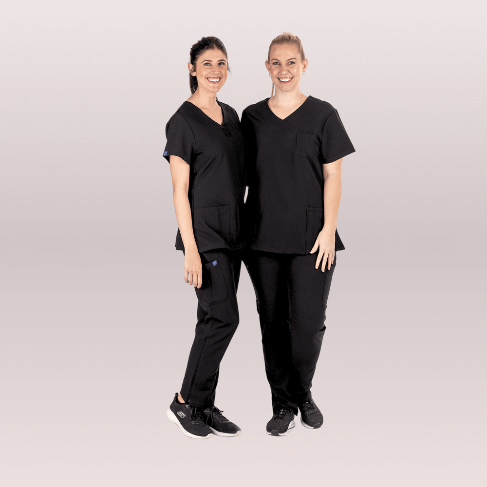 
                      
                        Nurses wearing Black Scrub Pants from Fit Right Medical Scrubs
                      
                    