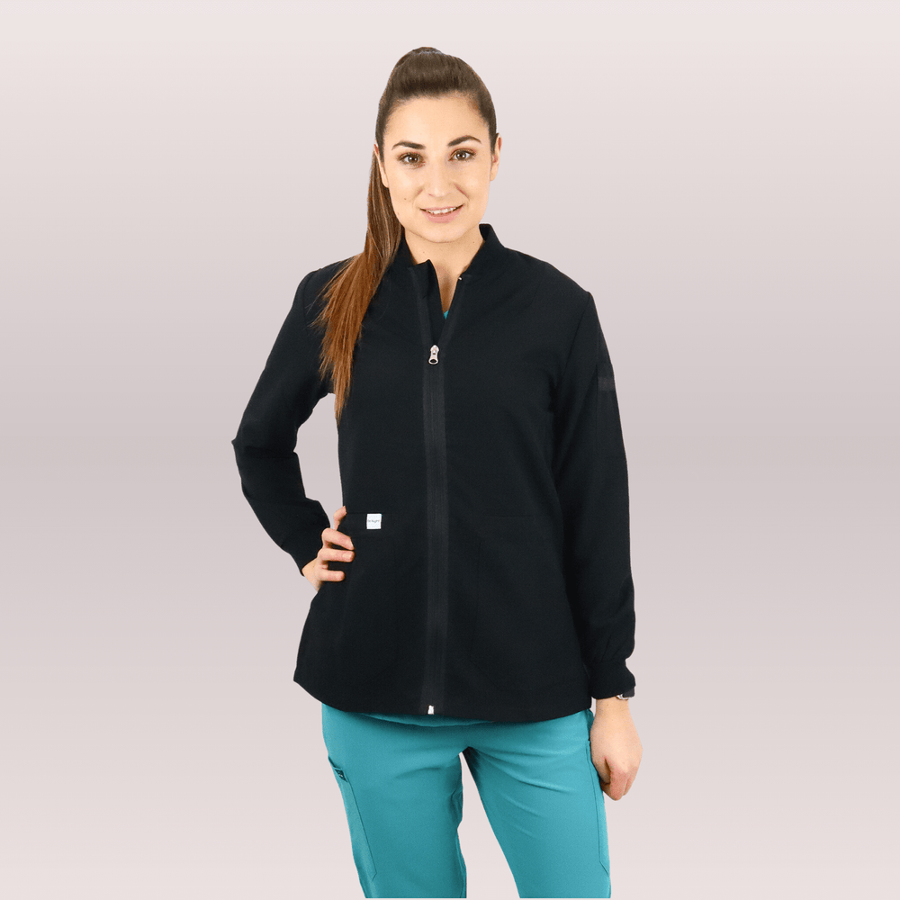 
                      
                        Black Medical Scrub Jacket
                      
                    