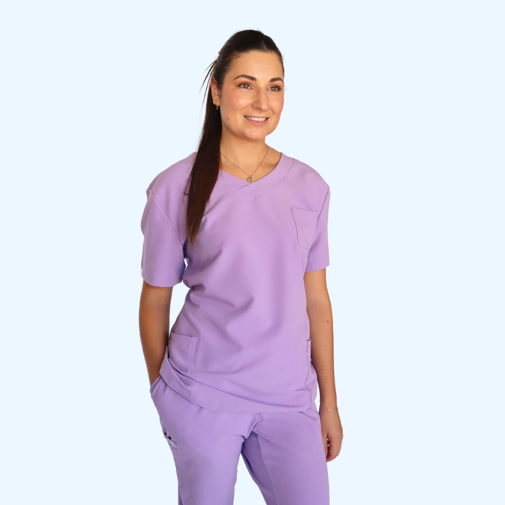 
                      
                        Comfort Fit Lilac Medical Scrub Top
                      
                    