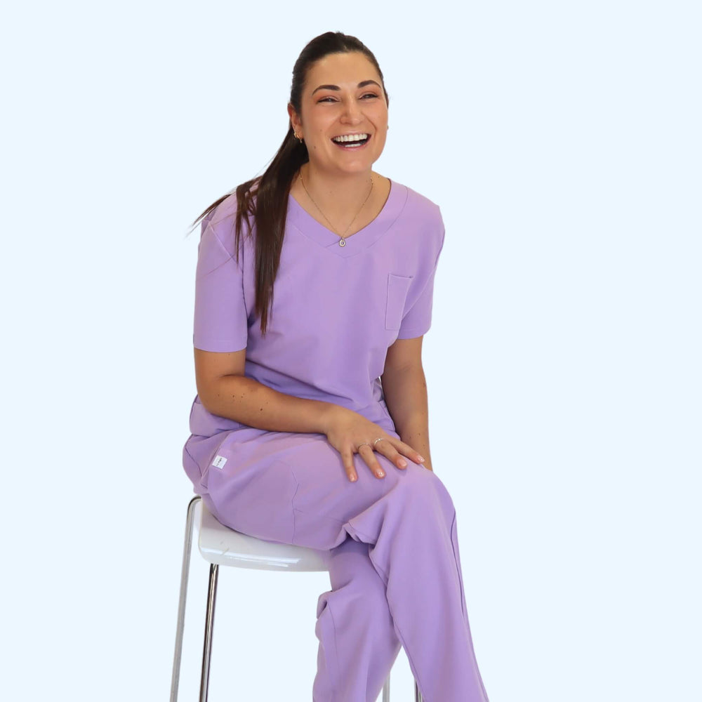 
                      
                        Comfort Fit Lilac Medical Scrub Top
                      
                    