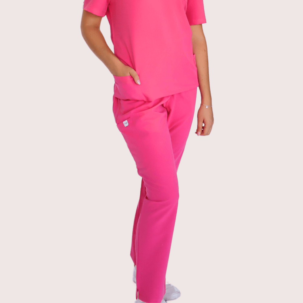 Fit Right Medical Scrubs_Comfort Fit Medical Scrub Pant_Hot Pink 1.png