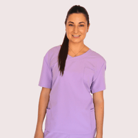 Fit Right Medical Scrubs_Comfort Fit Medical Scrub Top_Lilac1