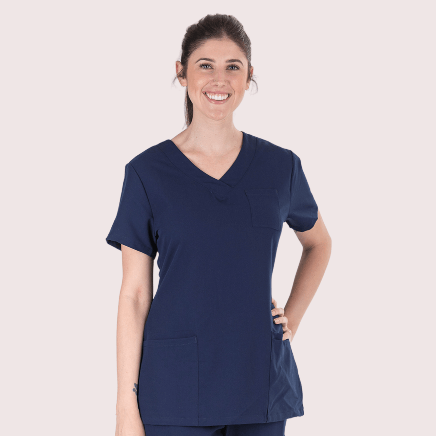 Fit Right Medical Scrubs_The Essential Everyday Set_Navy.png