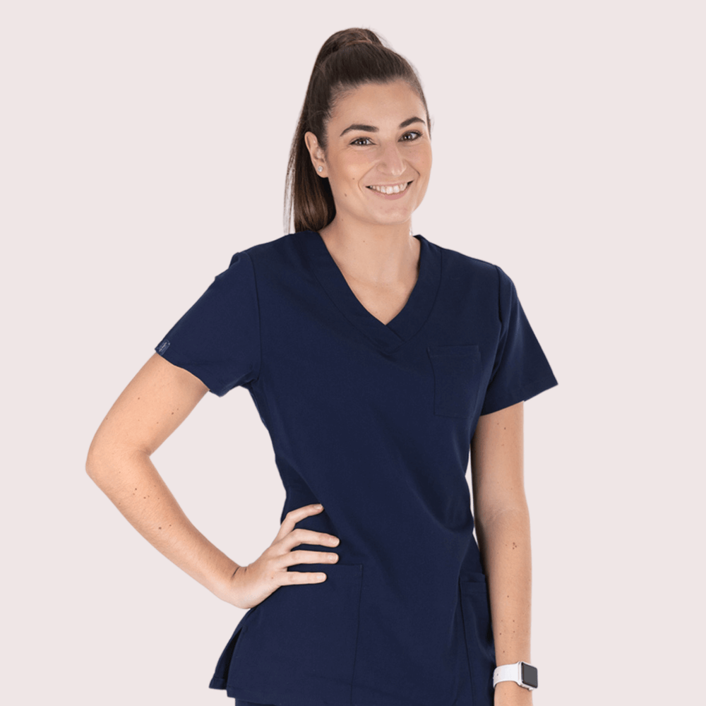 Fit Right Medical Scrubs_Comfort Fit Medical Scrub Top_Navy1.png