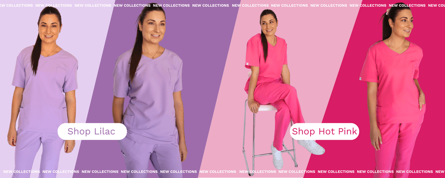 Hot Pink & Lilac Scrub Collection Launch_Fit Right Medical Scrubs