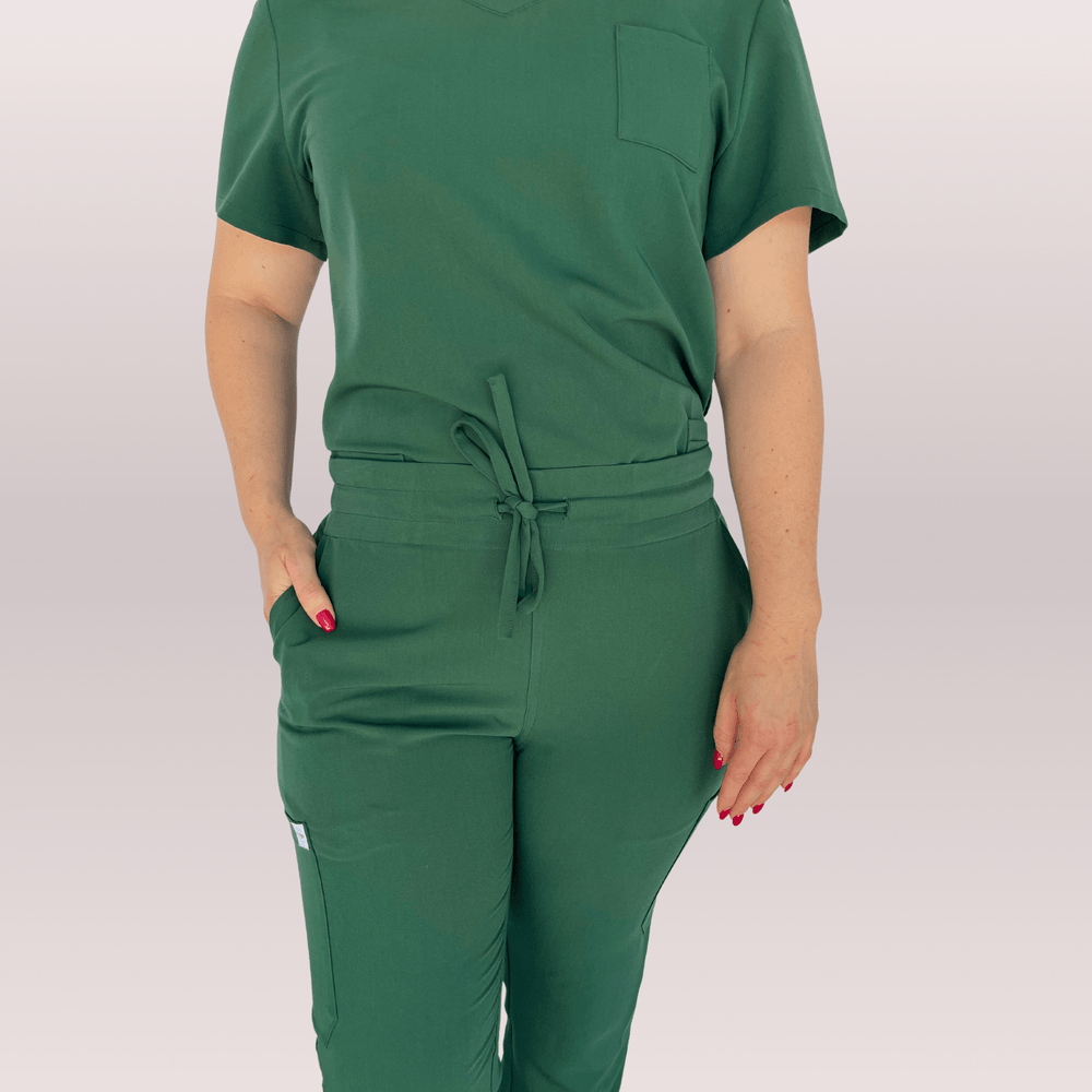 
                      
                        Comfort Fit Hunter Green Medical Scrub Pant
                      
                    