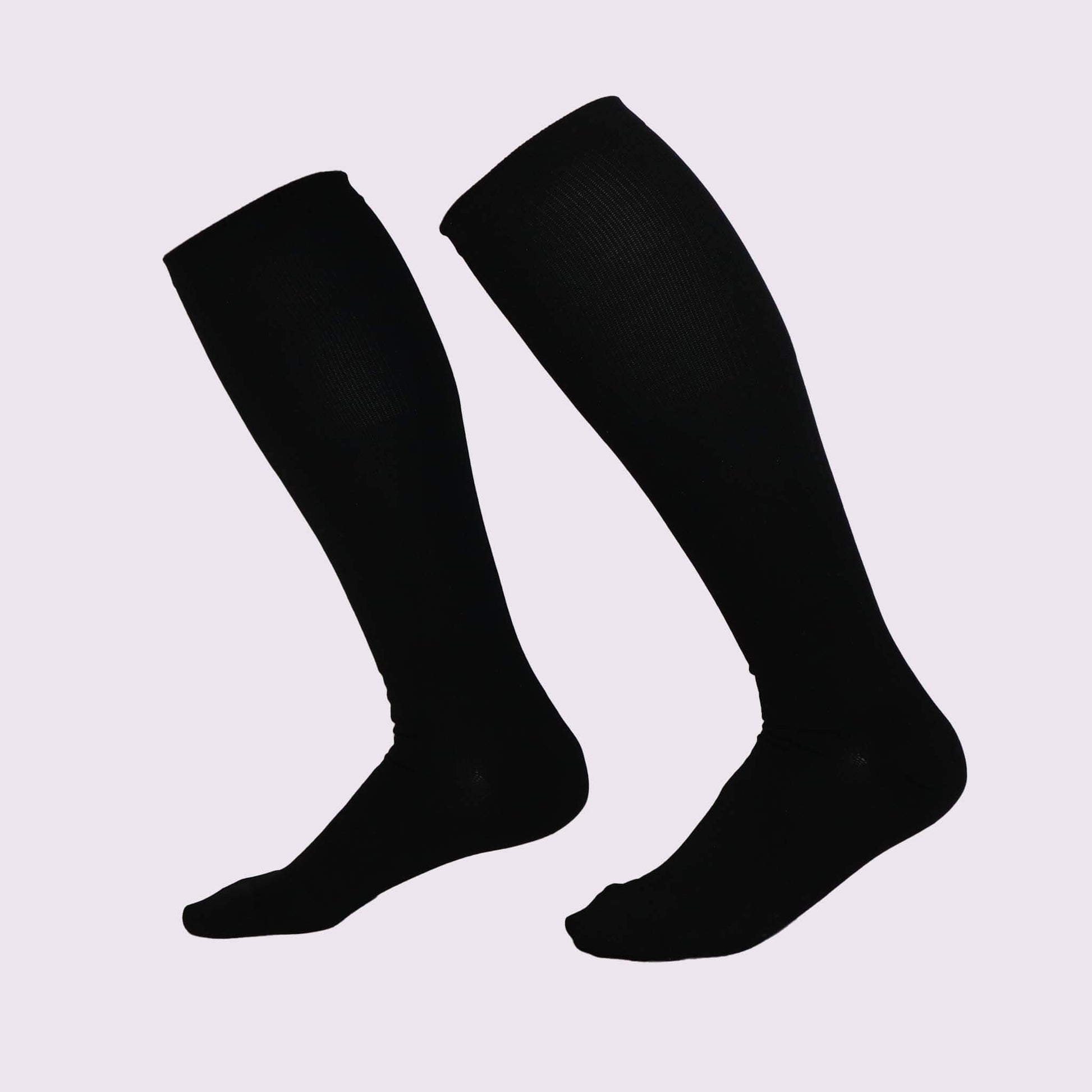 Black Compression Socks | 100% Bamboo | Knee-Length | Fit Right Medical ...