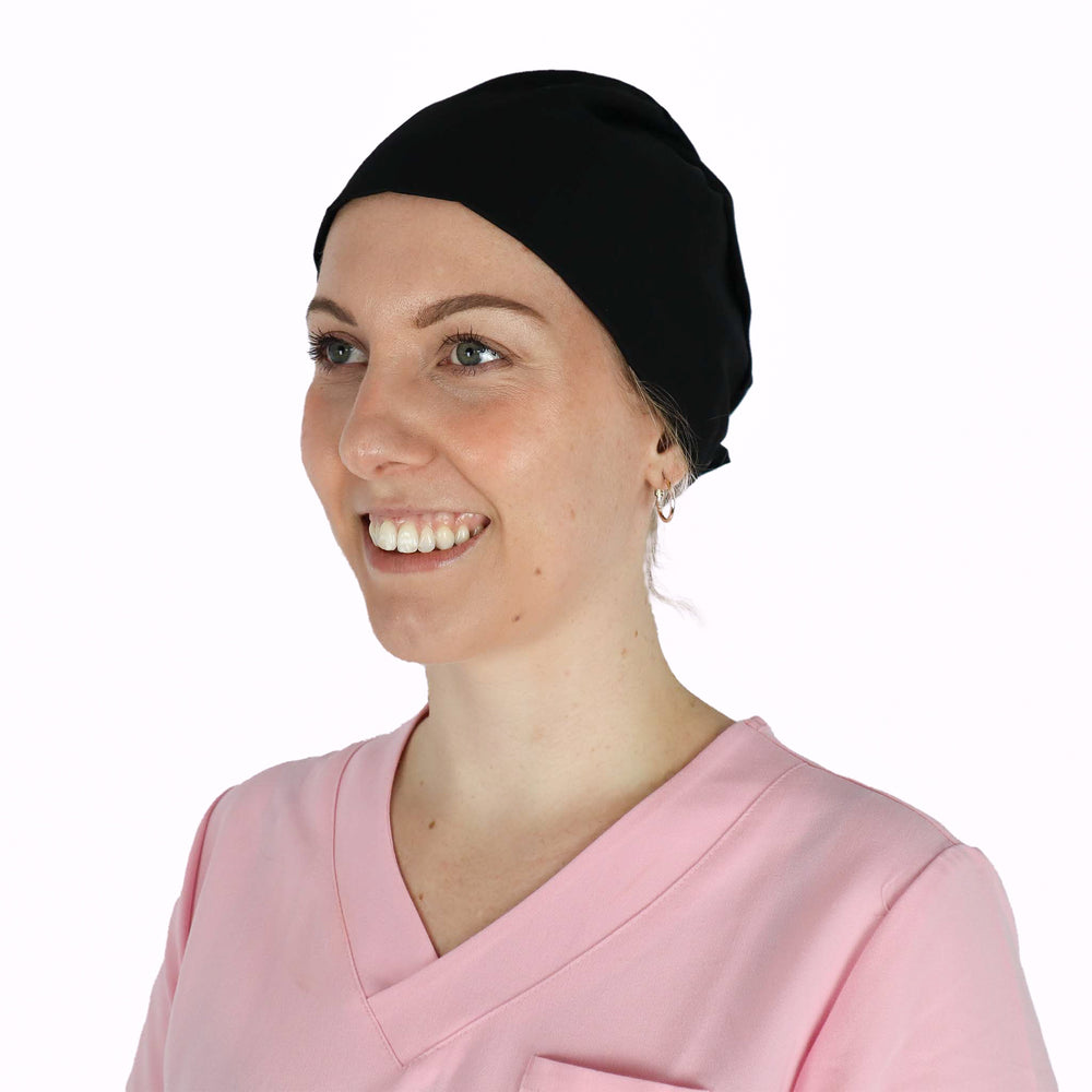 Fit Right Medical Scrubs Medical Scrub Cap in Black